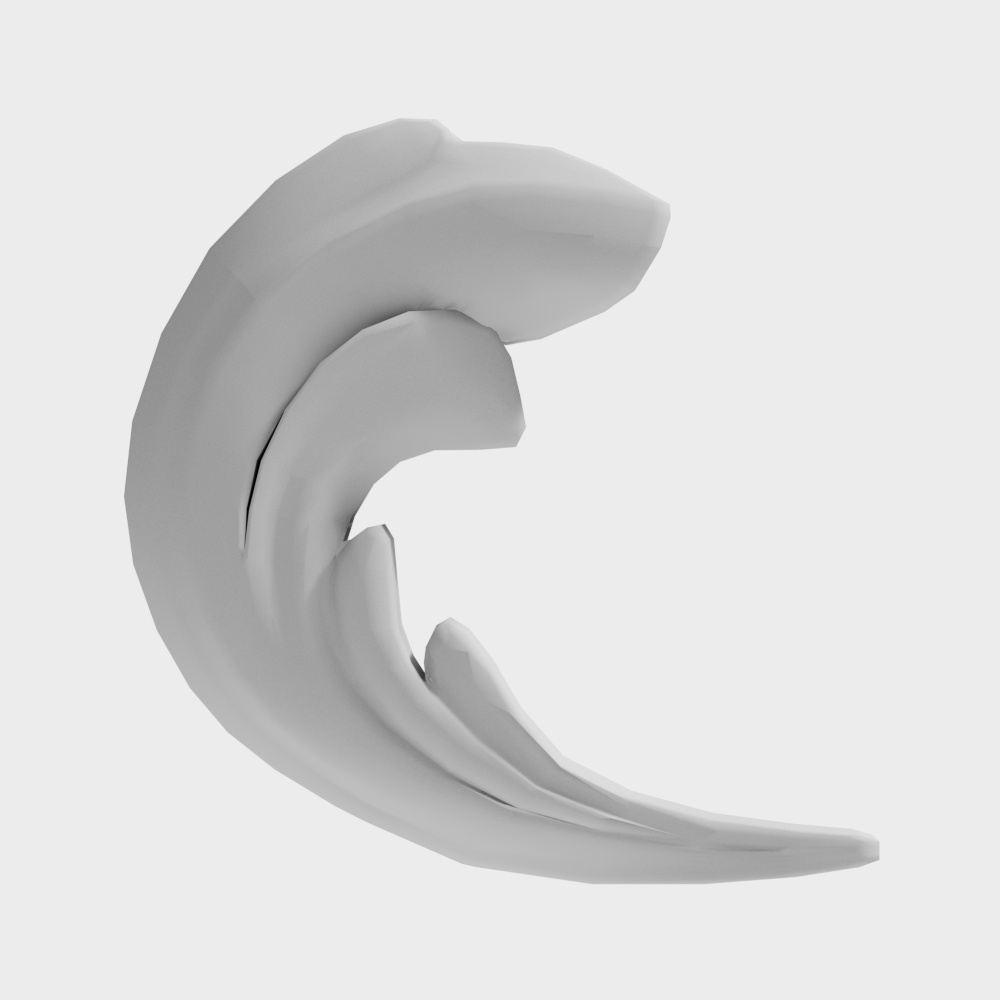 Realistic Low-Poly Ocean Wave 3D model