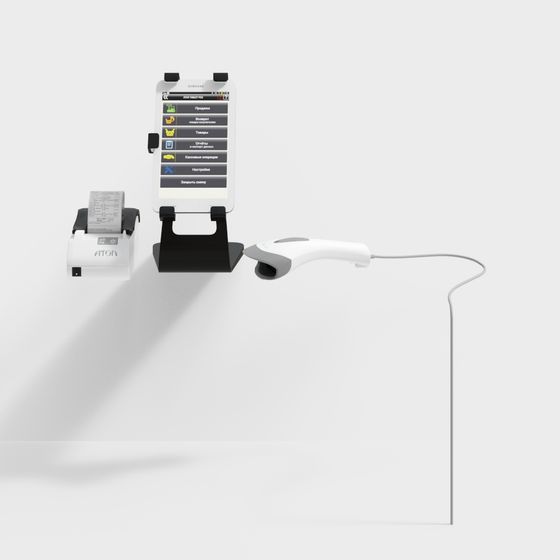 Modern POS System 3D Model for Retail Applications
