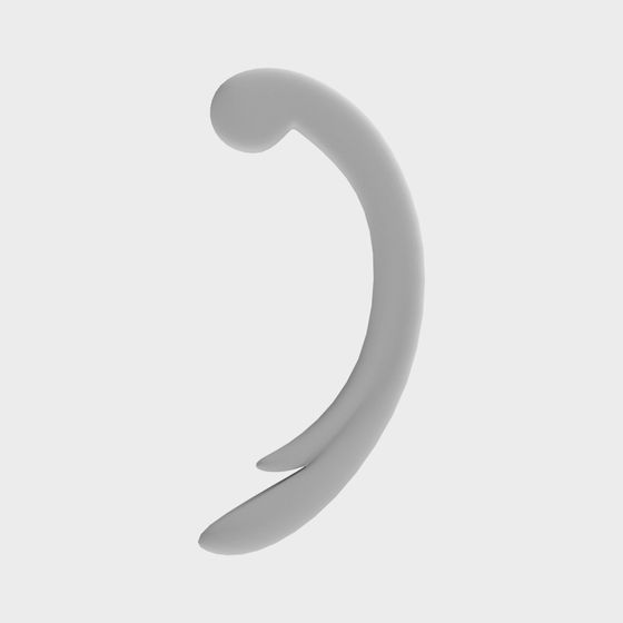 Semicircle Hook 3D model