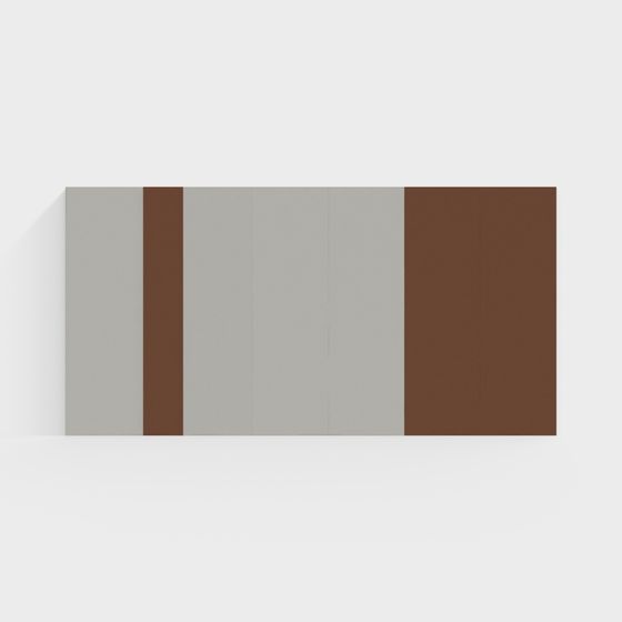 Stylish Minimalist Wall 3D Model for Contemporary Spaces