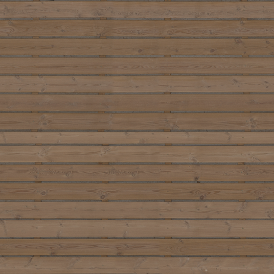 Preservative Wood Panel 3D Model - Natural Wood Color