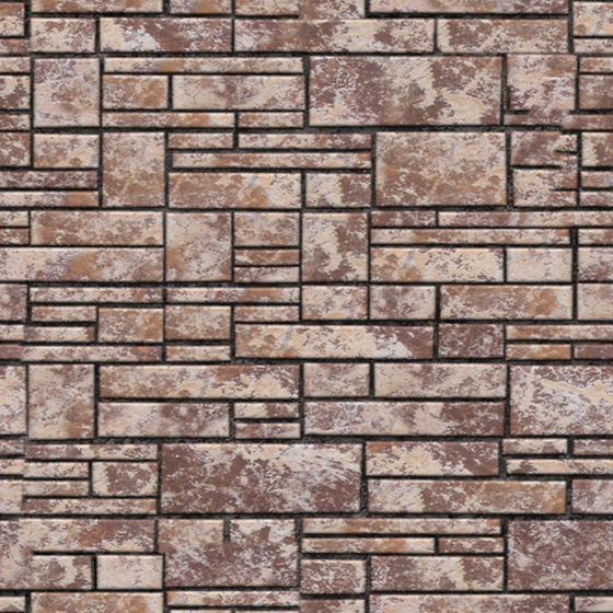 Luxury Cultural Stone Tile 3D Model in Golden