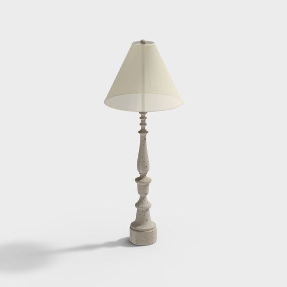 Vintage Table Lamp 3D model for Modern Art Spaces