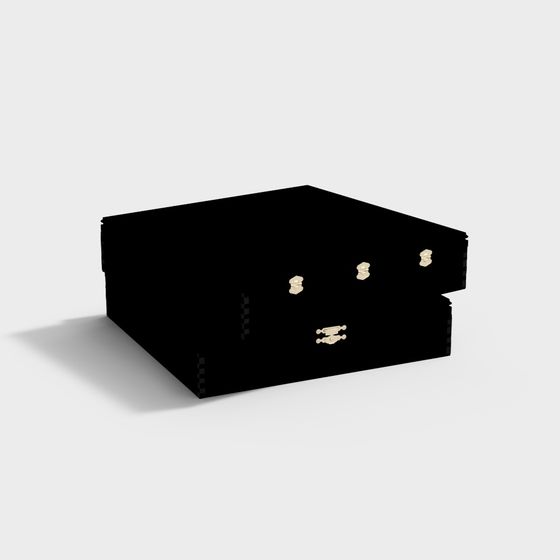 Stylish Vintage Suitcase 3D model