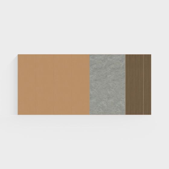 Unique Low-Polygon Wall Panel 3D model