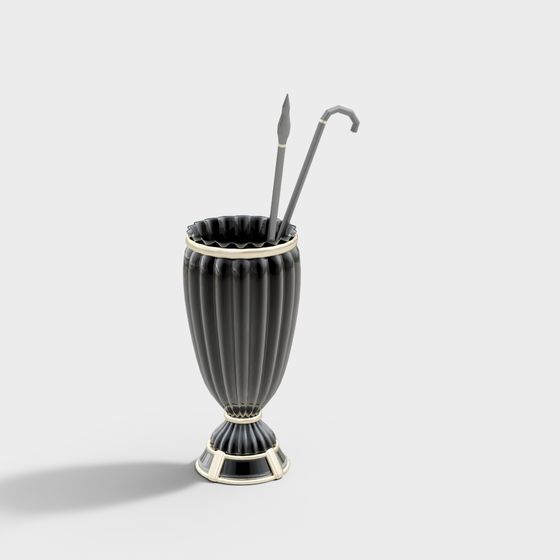 Elegant Vintage Vase 3D model