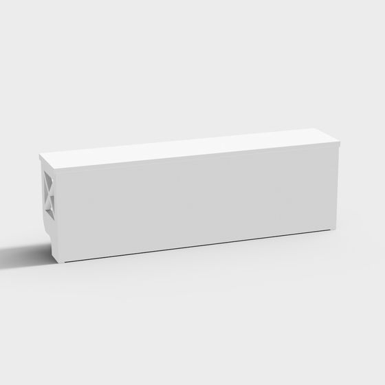 Stylish Urban Bench 3D model for Creative Spaces