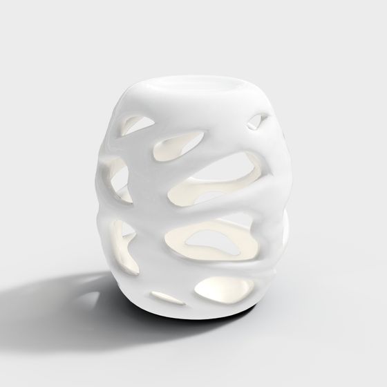 Hollow Cube 3D Model - Modern Art and Geometry