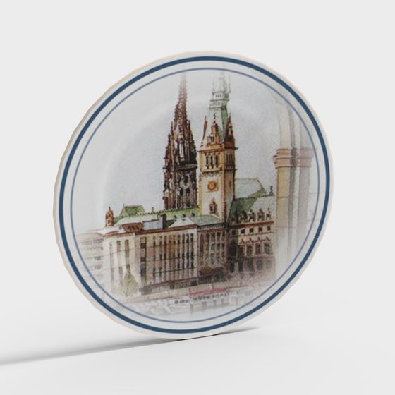 Gothic Cathedral Low-Poly 3D model