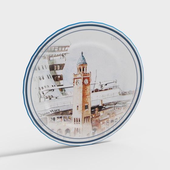 Harbor Clock Tower 3D model