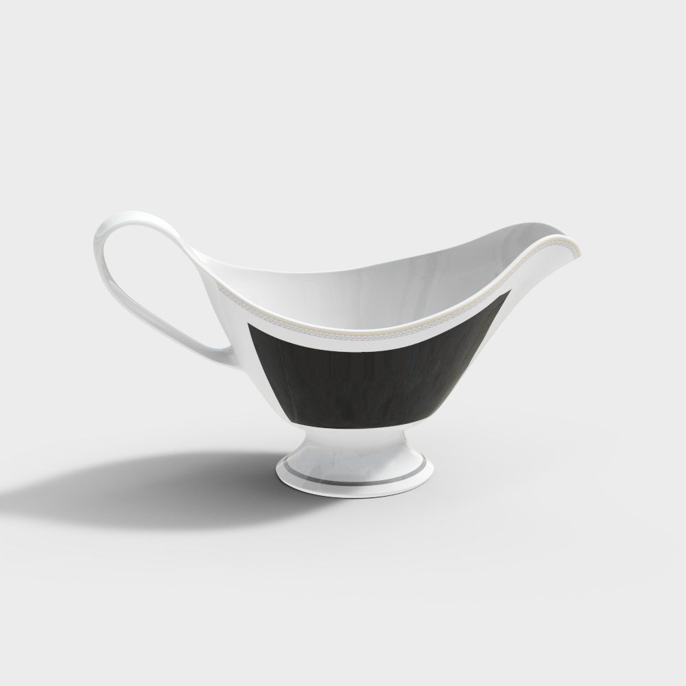 Elegant Grazer Sauceboat 3D model