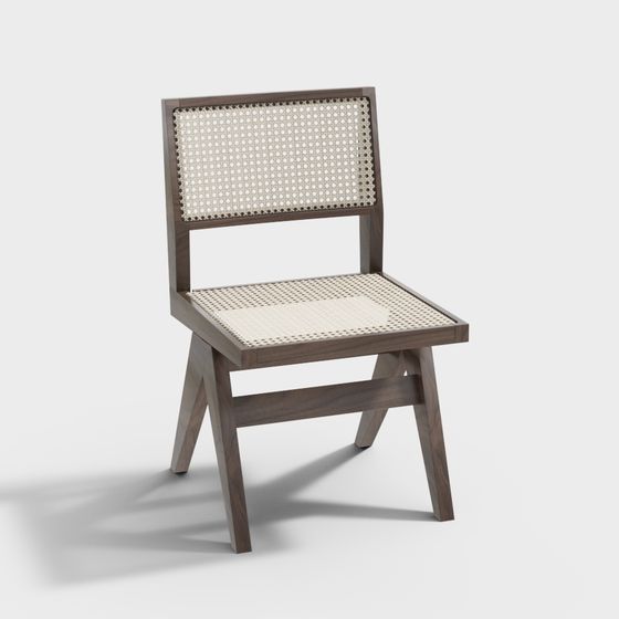 เก้าอี้รับประทานอาหารไม้ Walnut ดำจากอเมริกาเหนือ