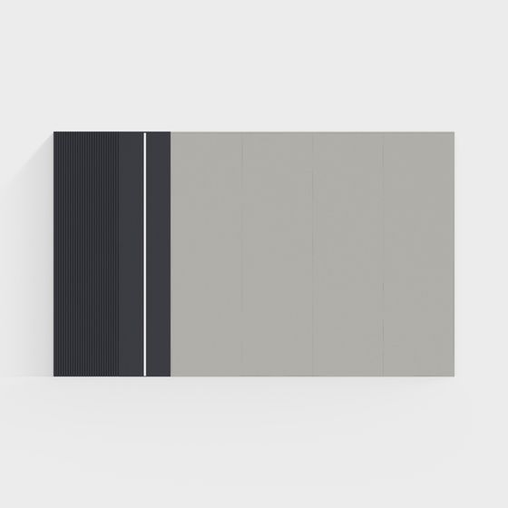 Stylish Geometric Wall Design 3D model