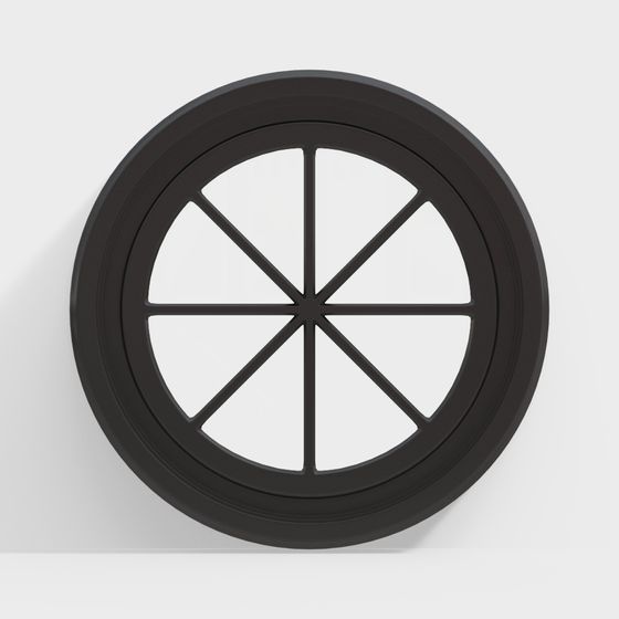 Elegant Round Window 3D model for Modern Architecture