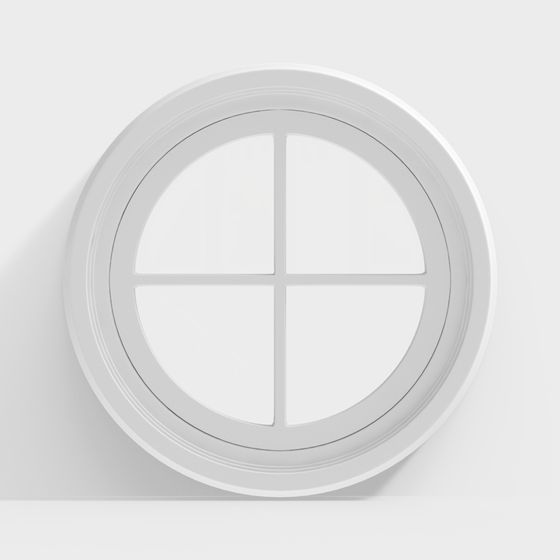 Elegant Round Window 3D model for Modern Architecture