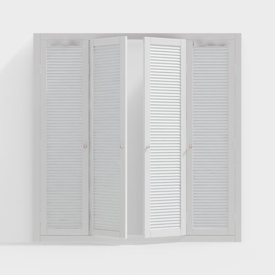 Louver Door Set 3D model