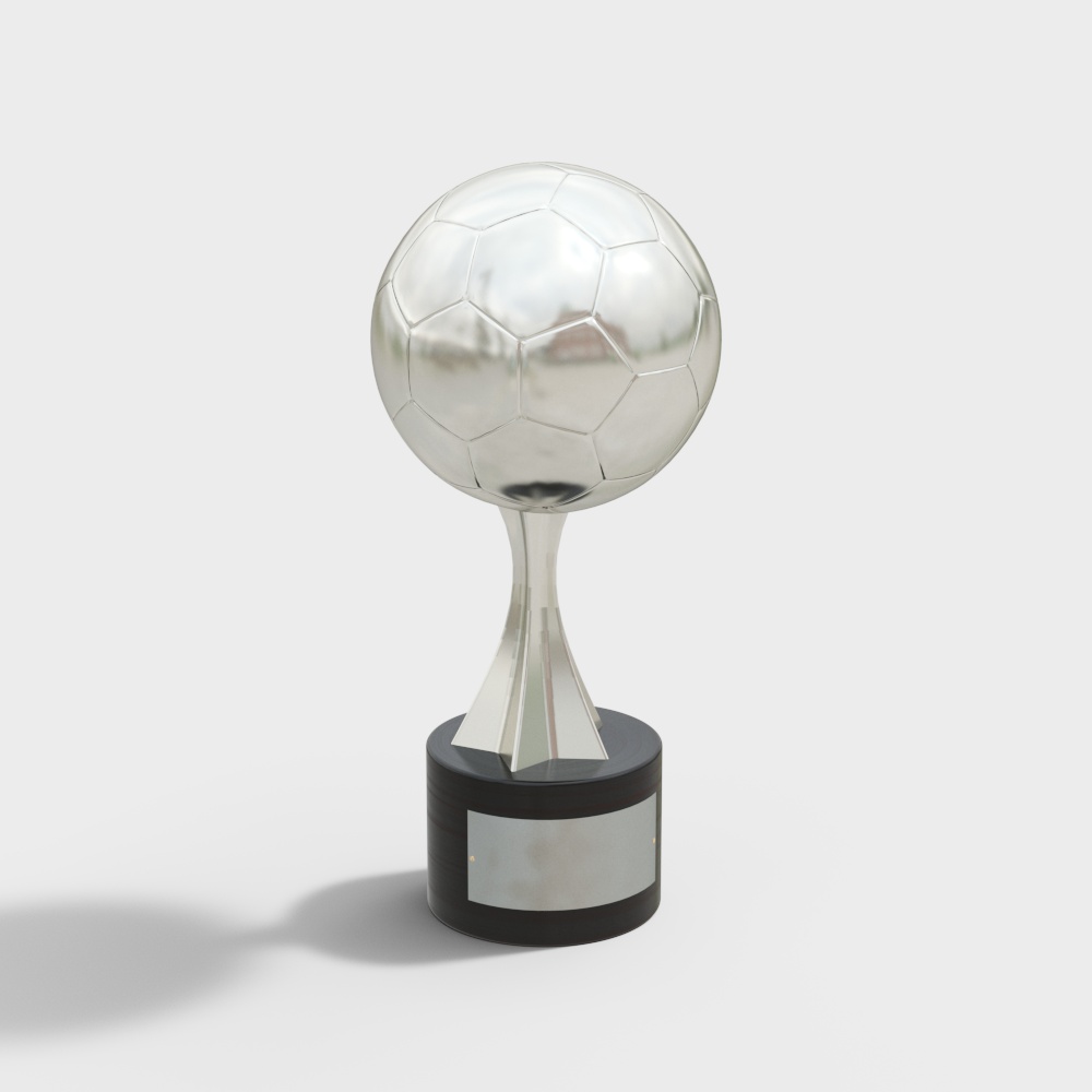 Low Poly Soccer Trophy 3D model