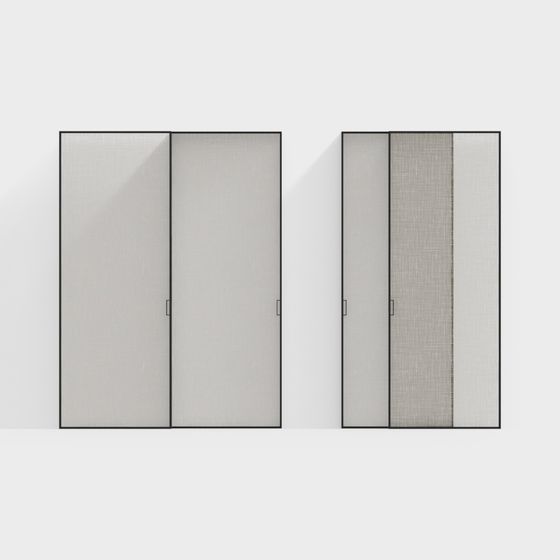 Minimalist Door Set 3D model