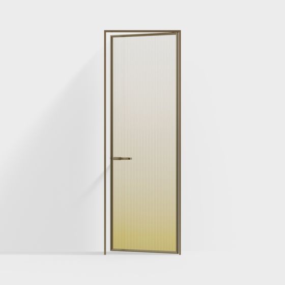 現代超窄長彩虹玻璃門