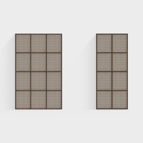 Modern Grid Screen 3D model for Creative Projects