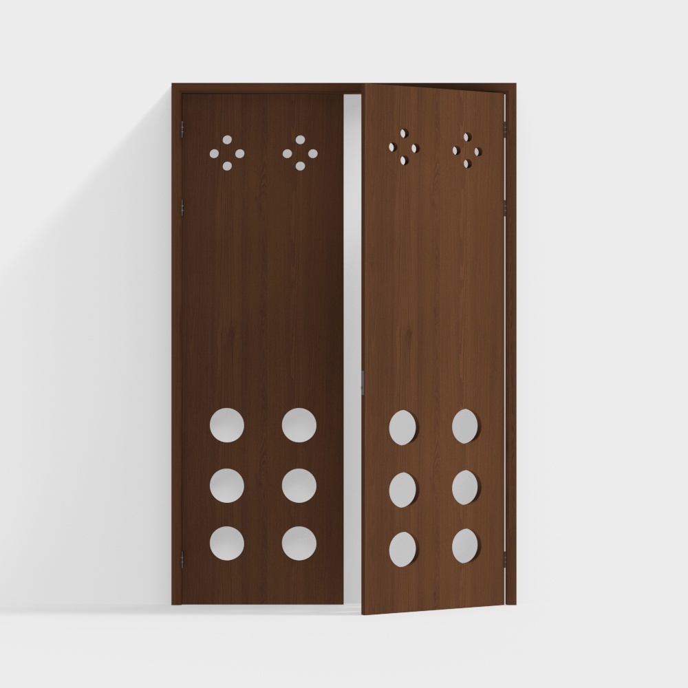 Wabi-sabi double door