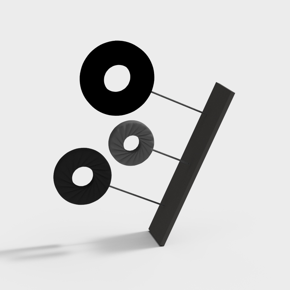 Unique Low-Poly Geometric 3D Model