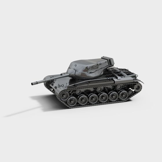 Historic Low-Poly Tank 3D model