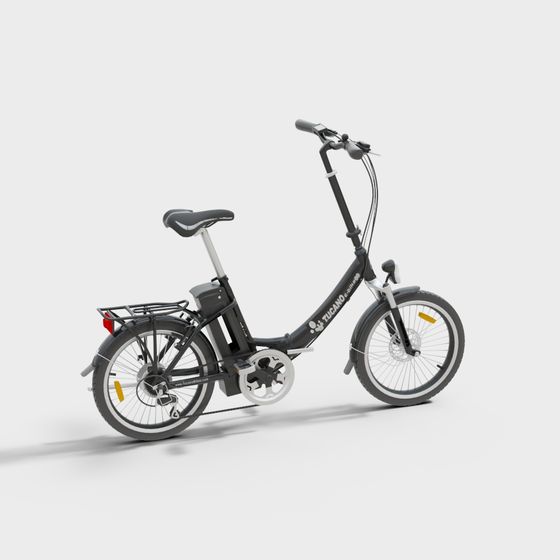 Sleek Electric Bicycle 3D model for Creative Projects