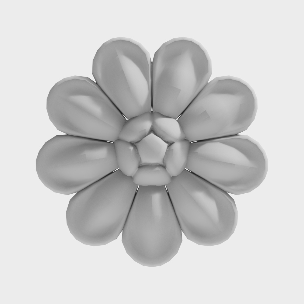 Floral Harmony 3D model for Creative Projects