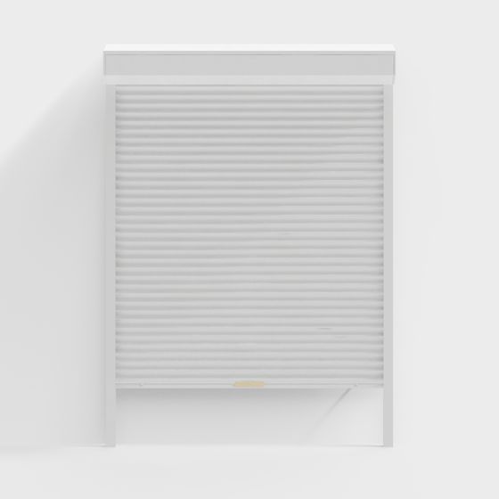 Contemporary Louvered Window 3D model