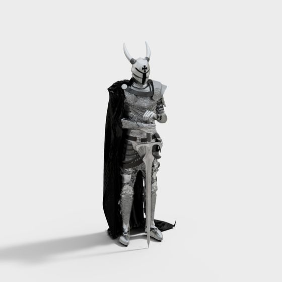 Medieval Knight 3D model for Creative Projects