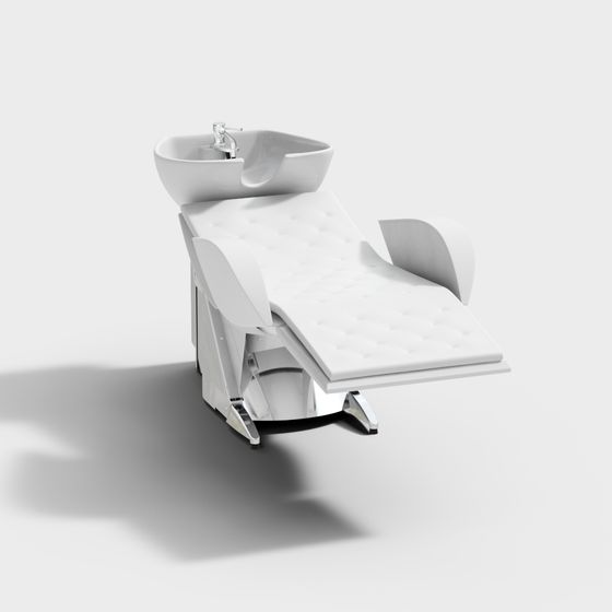 Minimalist Shampoo Chair 3D model