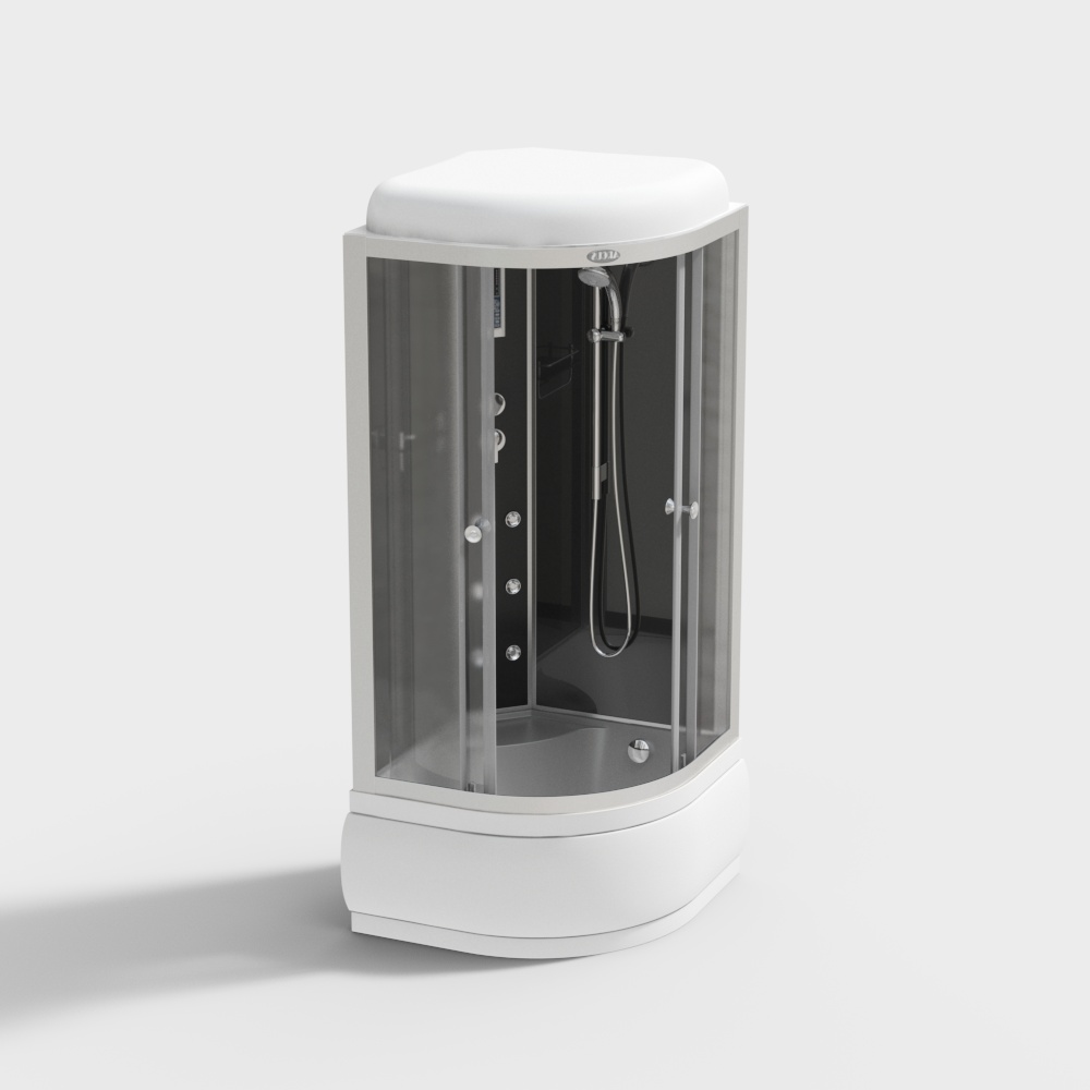 모던 간단한 샤워룸