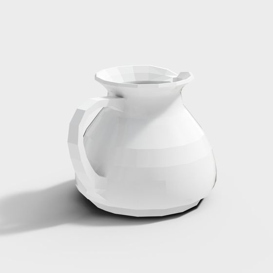 Futuristic Low-Poly Kettle 3D model