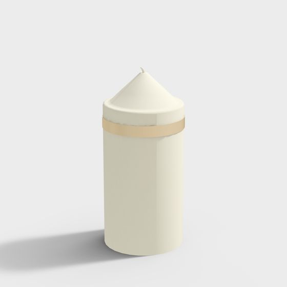 Stylish Low-Poly Futuristic Column 3D model