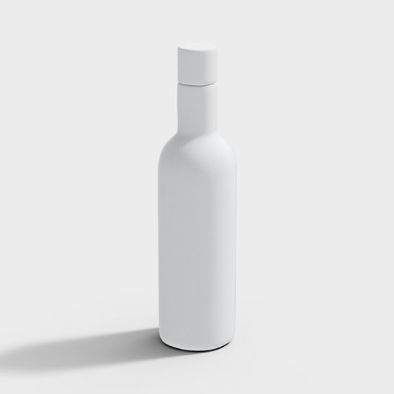 Elegant Low-Poly Bottle 3D model