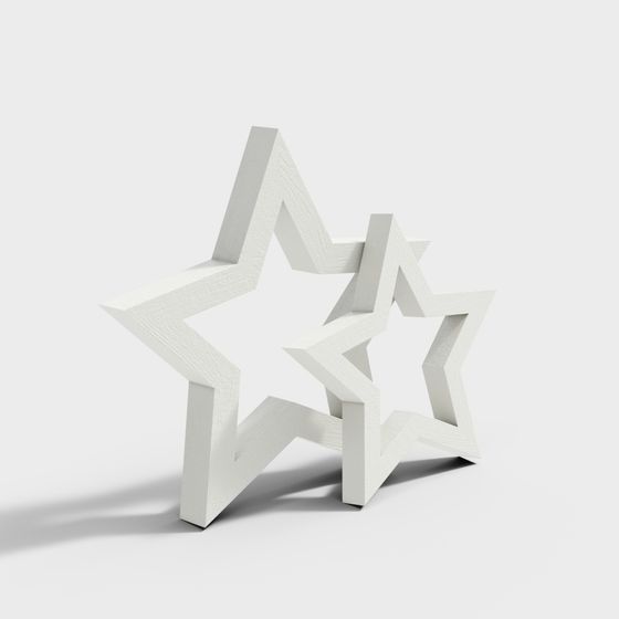 Dual Star Frame 3D model