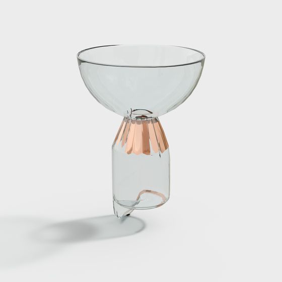 Elegant Glass Vase 3D model
