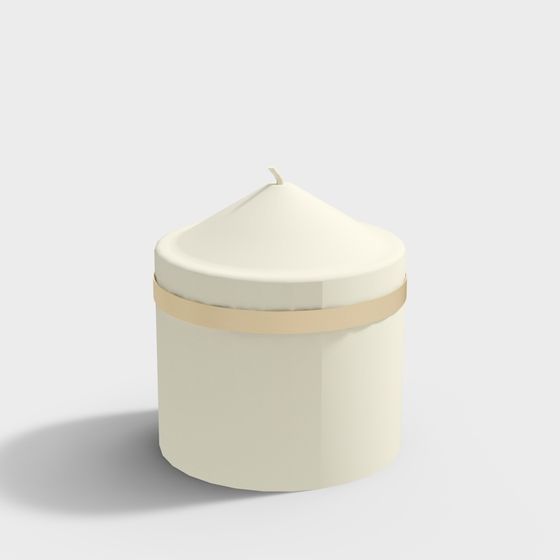 Creamy Dome Can 3D model