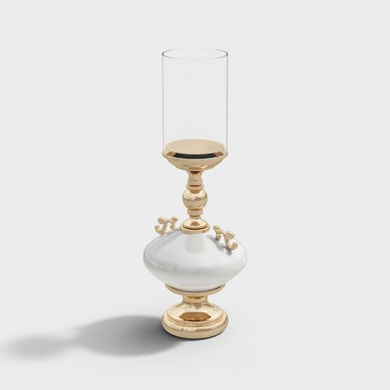 Elegant Candle Holder 3D model for Modern Spaces