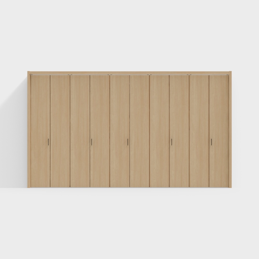 Lister wooden door - Interior door - Closet door -BFA- 50% fold -PP malt yellow