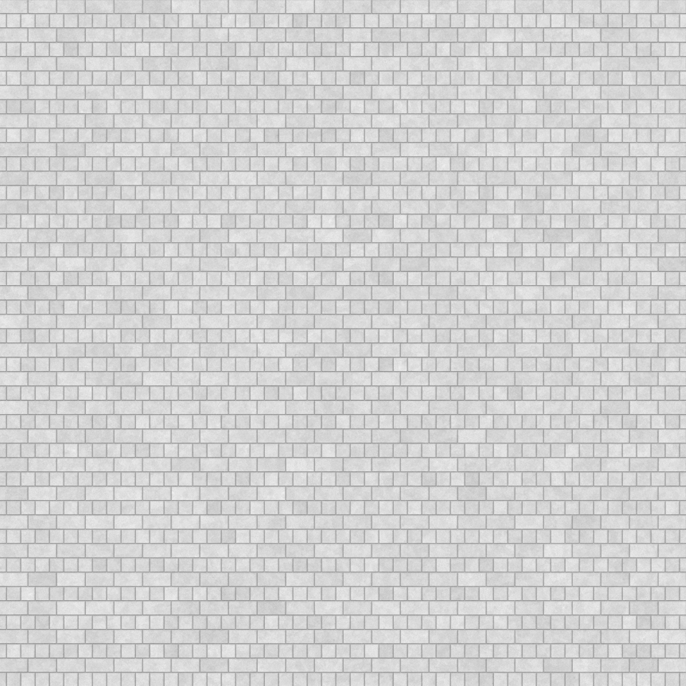 Exterior Brick 3D Model -007 in White