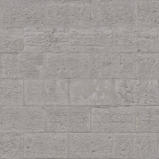 Gray Exterior Brick Soft Material 3D Model