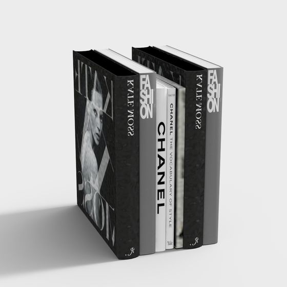 Fashion Bookshelf 3D model