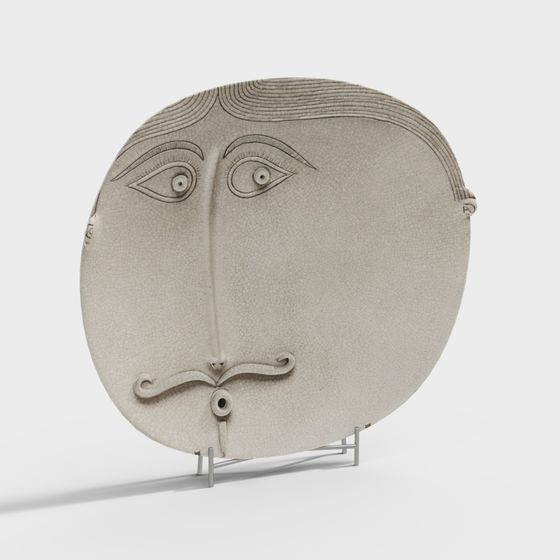 Abstract Mask 3D Model for Designers and Artists