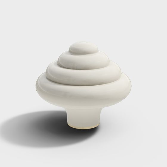 Elegant Spiral Knob 3D model
