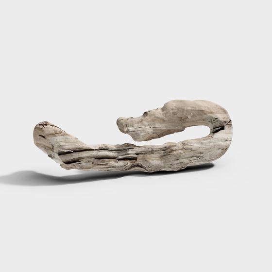 Driftwood 3D Model Inspired by Nature