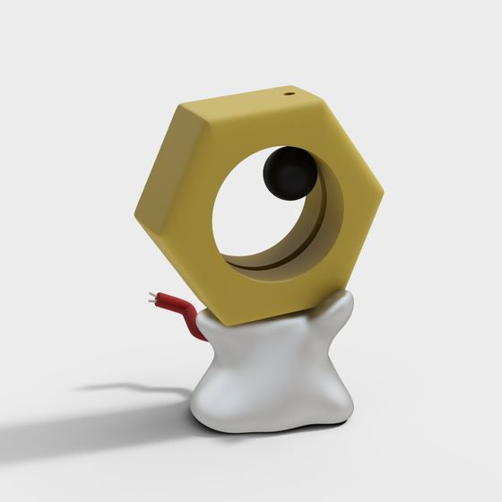 HexaLight Low-Poly Lamp 3D model