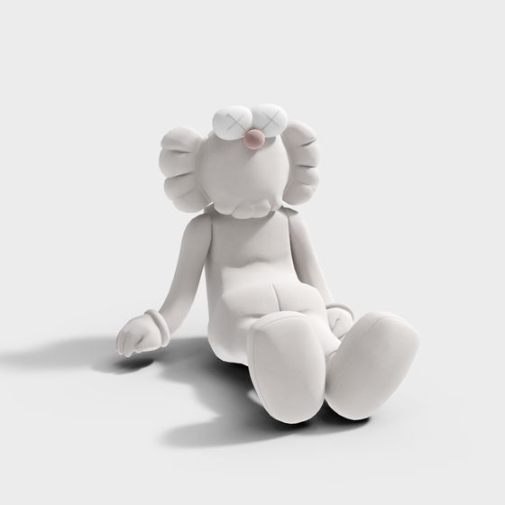 Cute Low-Poly Yoyo Bear 3D Model for Creative Projects