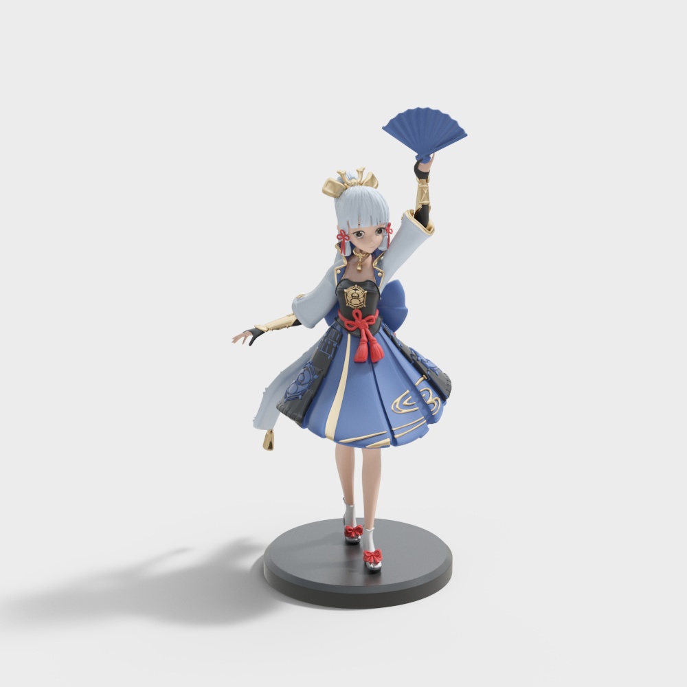 Elegant Oriental Dancer 3D model